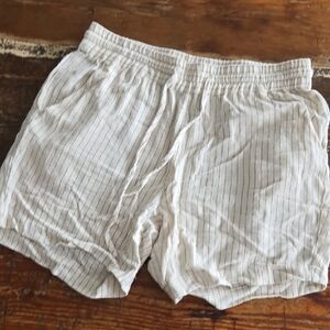 Striped Linen Shorts